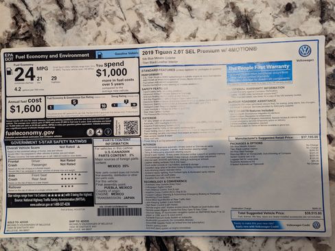 Used 2019 Volkswagen Tiguan SEL Premium w/ 3rd Row Seat Package image 13