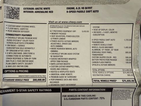 Used 2015 Chevrolet Corvette Stingray Coupe w/ 3LT Preferred Equipment Group image 18