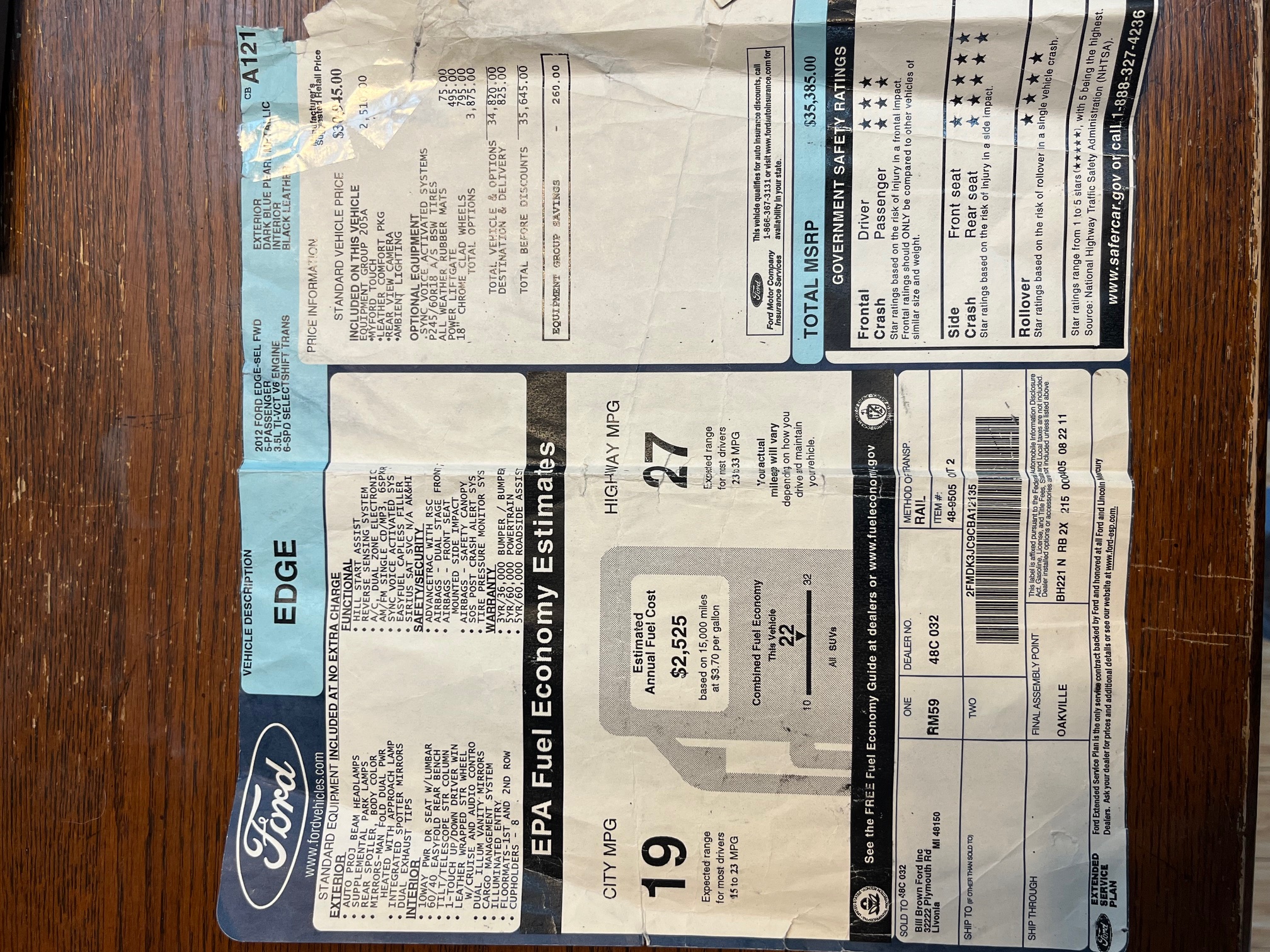 Used 2012 Ford Edge SEL FWD image 5