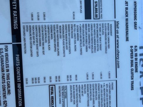 Used 2022 Chevrolet Corvette Stingray Premium Conv w/ Z51 Performance Package image 21