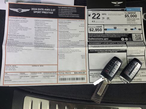 Used 2024 Genesis GV70 2.5T w/ Sport Prestige Package image 25