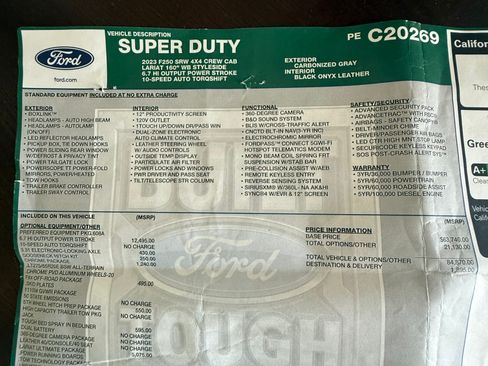 Used 2023 Ford F250 Lariat w/ Lariat Ultimate Package AWD/4WD image 18