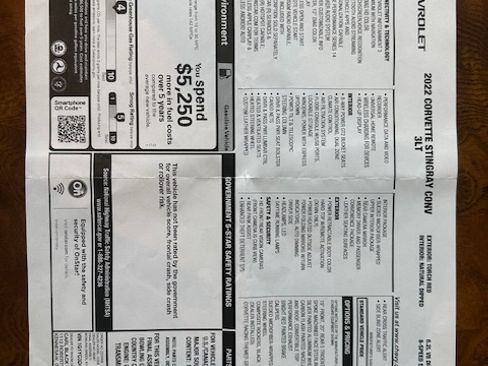 Used 2022 Chevrolet Corvette Stingray Premium Conv image 29