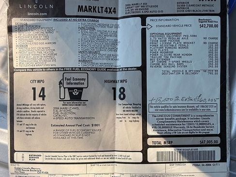 Used 2006 Lincoln Mark LT 4x4 image 6