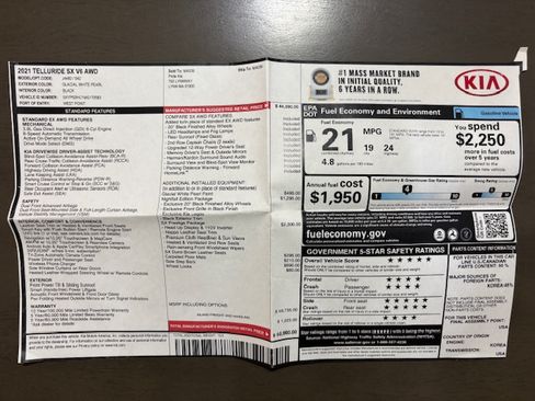 Used 2021 Kia Telluride SX w/ SX Prestige Package image 16