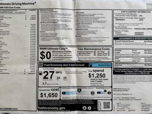 Used 2019 BMW 430i Gran Coupe 430i Gran Coupe Sedan 4D w/ M Sport Package image 24