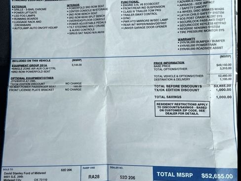 Used 2017 Ford Expedition XLT w/ Equipment Group 201A image 14