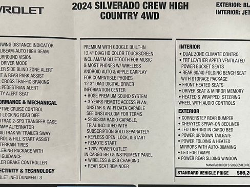 Used 2024 Chevrolet Silverado 1500 High Country w/ Midnight Edition image 12