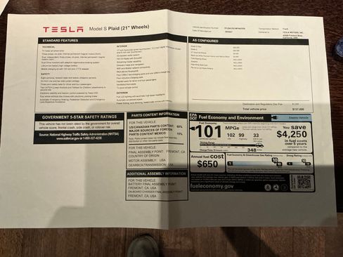 Used 2021 Tesla Model S Plaid image 18