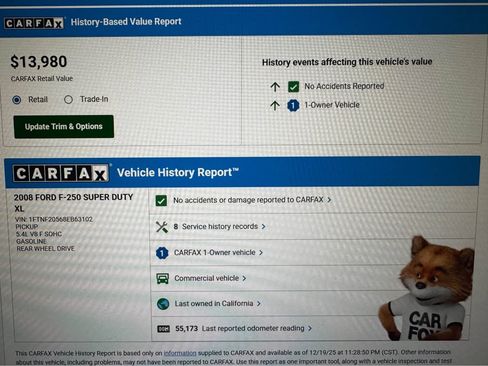 Used 2008 Ford F250 XL image 2