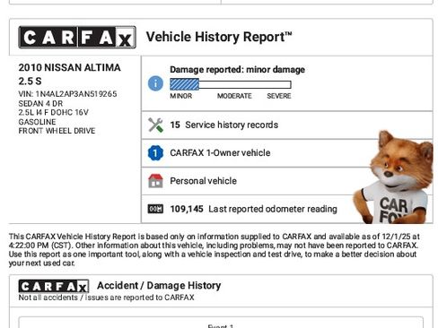 Used 2010 Nissan Altima 2.5 S image 11