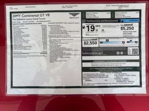 Used 2020 Bentley Continental GT V8 image 19