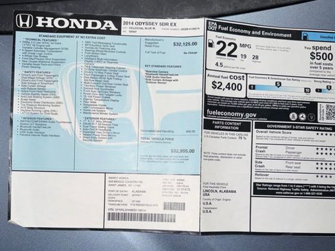 Used 2014 Honda Odyssey EX image 12