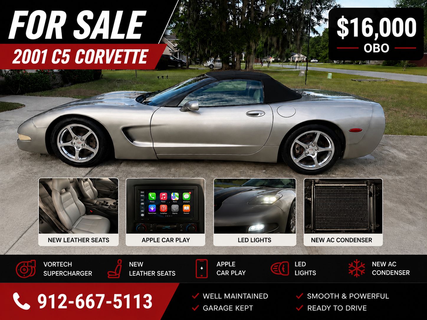 Used 2001 Chevrolet Corvette Convertible w/ Preferred Equipment Group2 RWD image 1