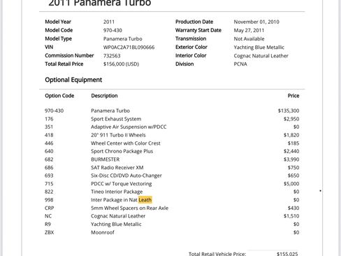 Used 2011 Porsche Panamera Turbo image 5