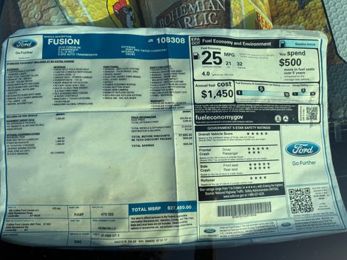 Used 2018 Ford Fusion SE w/ Equipment Group 201A FWD image 7