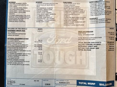 Used 2020 Ford F150 XLT w/ Equipment Group 302A Luxury image 19