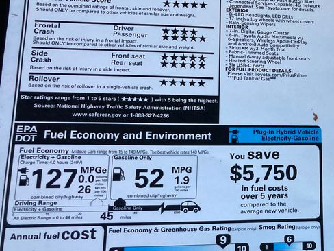 Used 2025 Toyota Prius Plug-In Hybrid image 4
