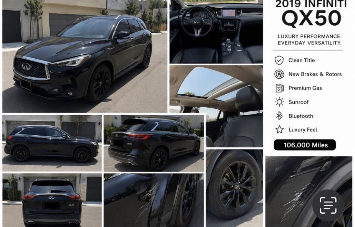 Used 2019 INFINITI QX50 Essential w/ Proassist Package FWD image 1