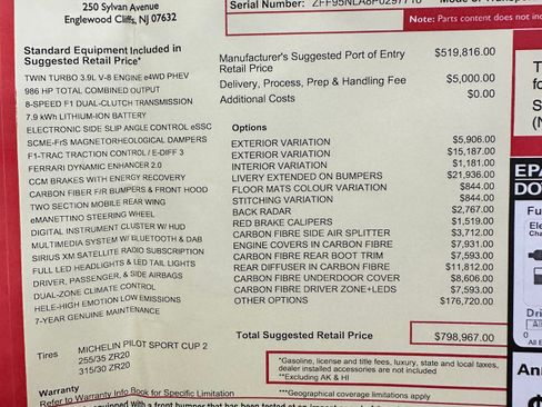 Used 2023 Ferrari SF90 Stradale image 2