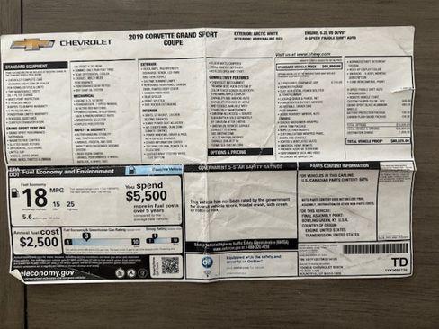 Used 2019 Chevrolet Corvette Grand Sport image 9