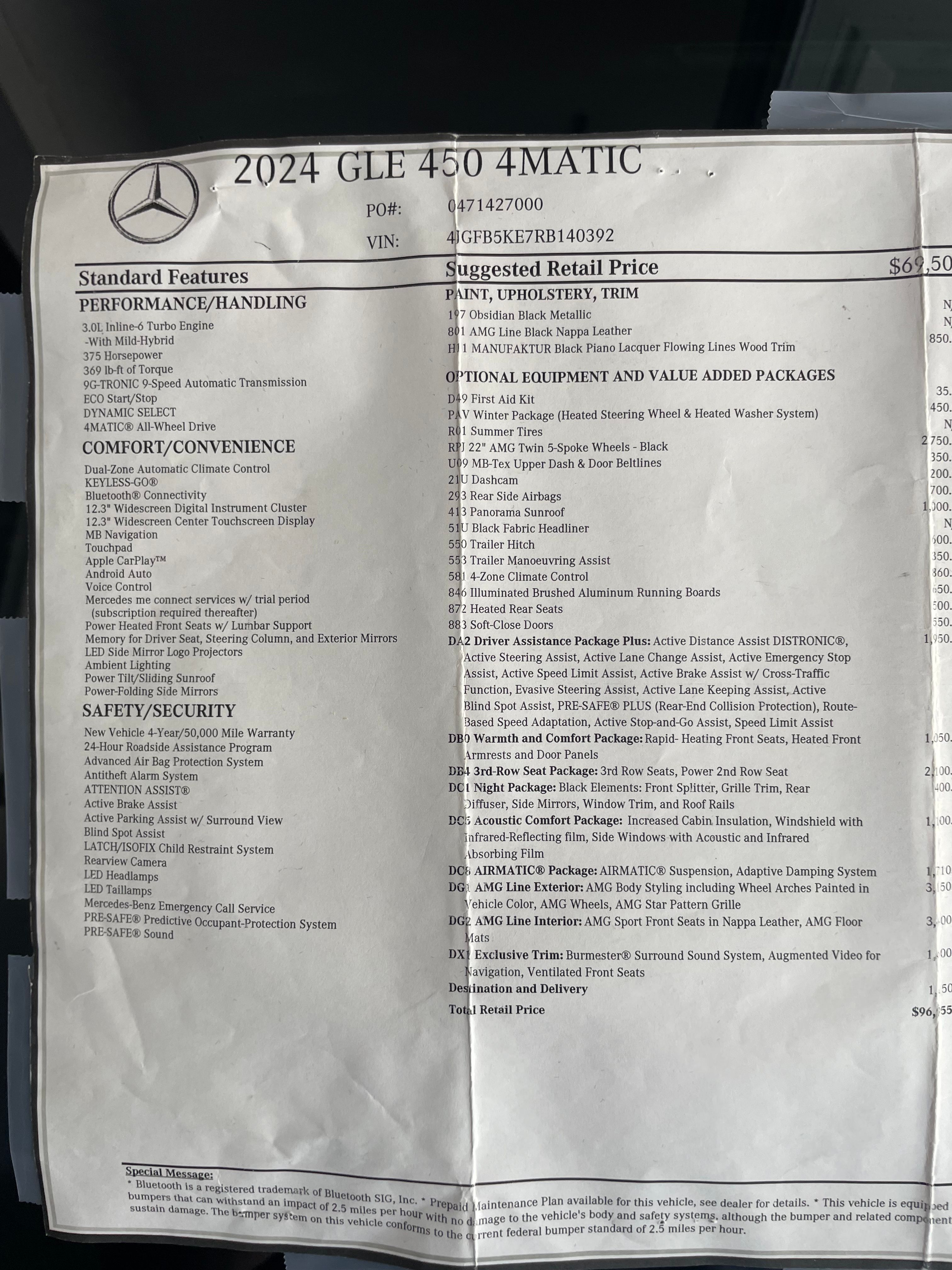 Used 2024 Mercedes-Benz GLE 450 4MATIC image 17