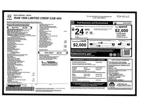 Used 2023 RAM 1500 Limited AWD/4WD image 24