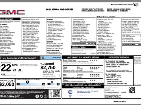 Used 2021 GMC Yukon Denali w/ Denali Ultimate Package image 12