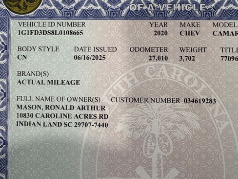 Used 2020 Chevrolet Camaro LT w/ RS Package image 13