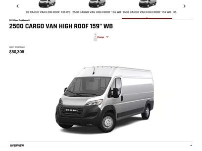 Used 2023 RAM ProMaster 2500