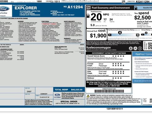 Used 2019 Ford Explorer Limited w/ Class III Trailer Tow Package FWD image 27