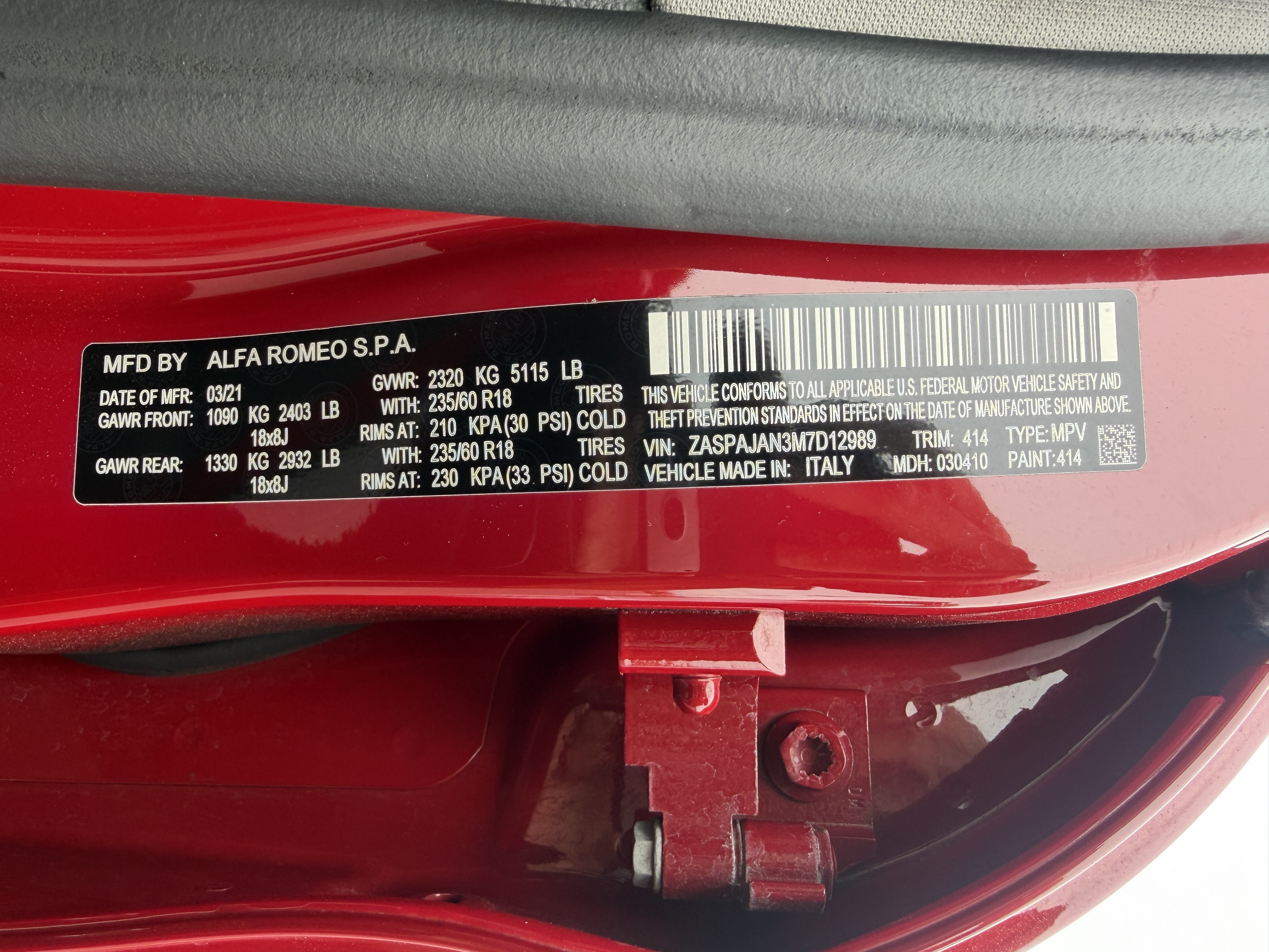 Used 2021 Alfa Romeo Stelvio Sprint RWD image 14
