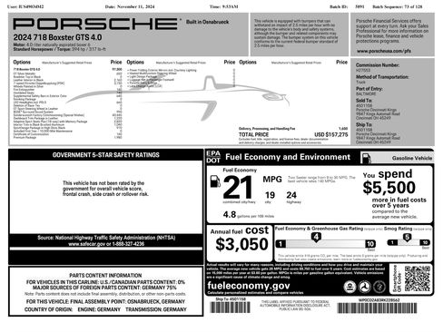Used 2024 Porsche 718 Boxster GTS RWD image 26