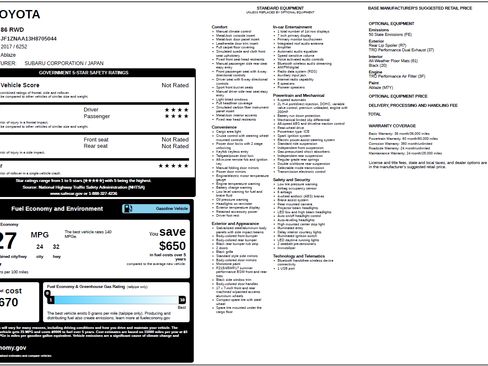 Used 2017 Toyota 86 image 15