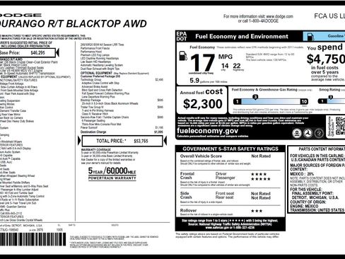 Used 2018 Dodge Durango R/T w/ Technology Group image 5