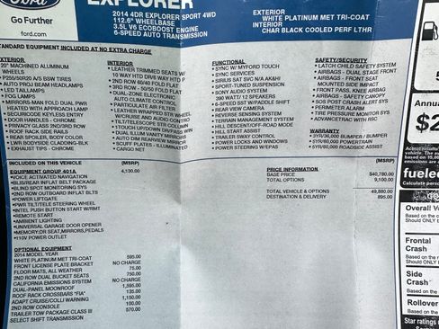 Used 2014 Ford Explorer Sport w/ Equipment Group 401A image 16