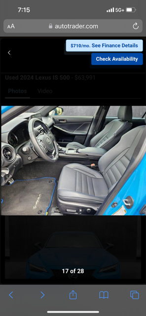 Used 2024 Lexus IS 500 w/ Special Appearance Package RWD image 11