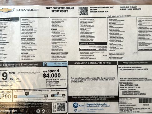 Used 2017 Chevrolet Corvette Grand Sport image 15