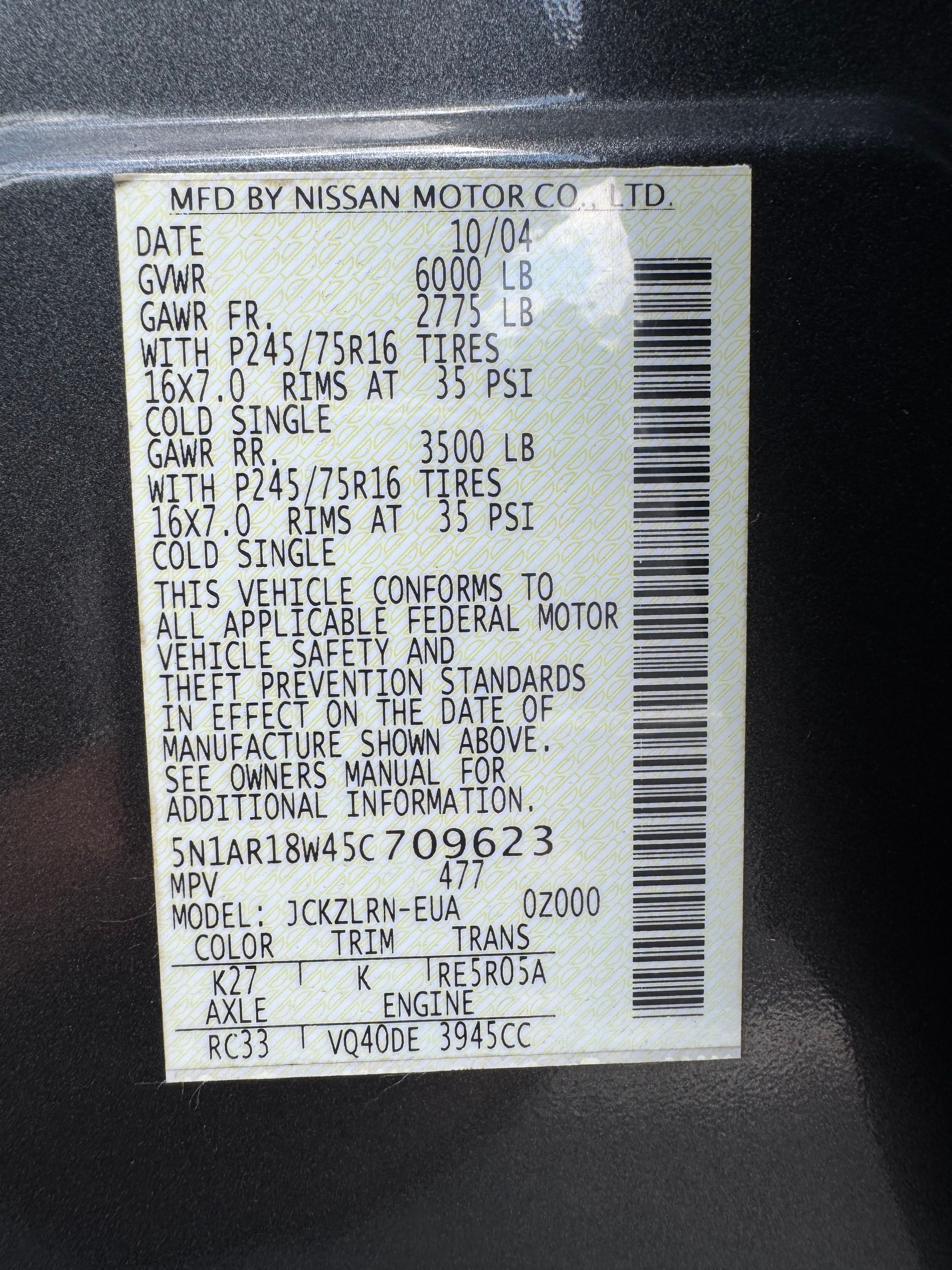 Used 2005 Nissan Pathfinder XE AWD/4WD image 20