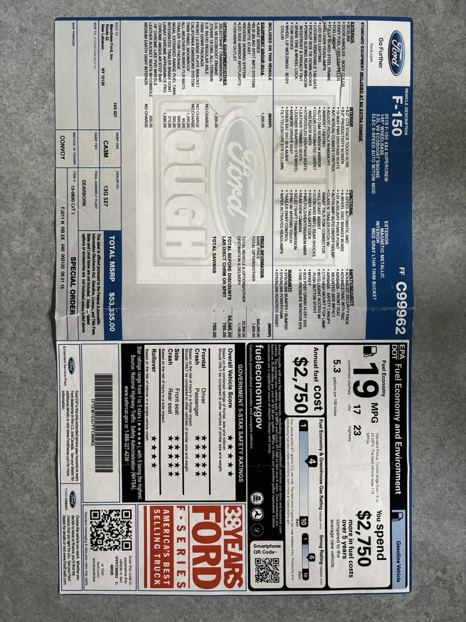 Used 2015 Ford F150 Lariat AWD/4WD image 23