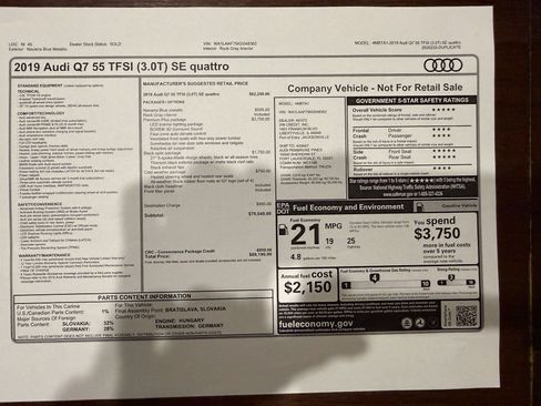 Used 2019 Audi Q7 3.0T Premium Plus w/ Premium Plus Package image 13