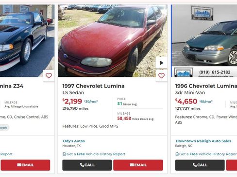 Used 1998 Chevrolet Lumina LTZ w/ Preferred Equipment Group 1 image 11