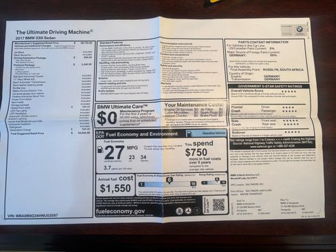 Used 2017 BMW 330i 330i Sedan 4D image 10