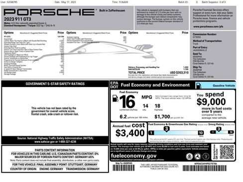 Used 2023 Porsche 911 GT3 RWD image 14