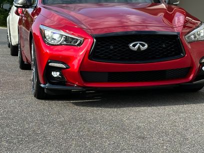 Used 2024 INFINITI Q50 Red Sport 400 w/ Carbon Fiber Package