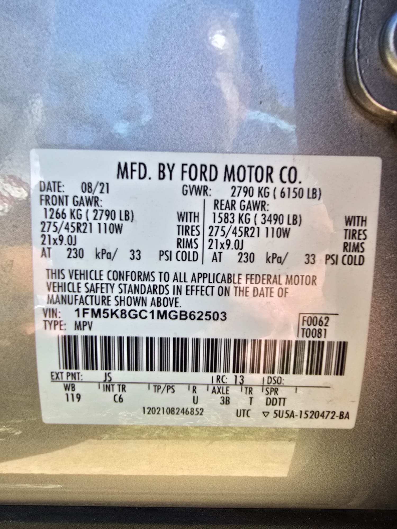 Used 2021 Ford Explorer ST w/ Equipment Group 401A AWD/4WD image 10