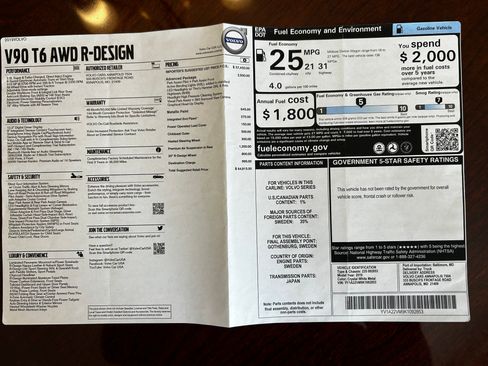 Used 2019 Volvo V90 T6 R-Design w/ Advanced Package image 25