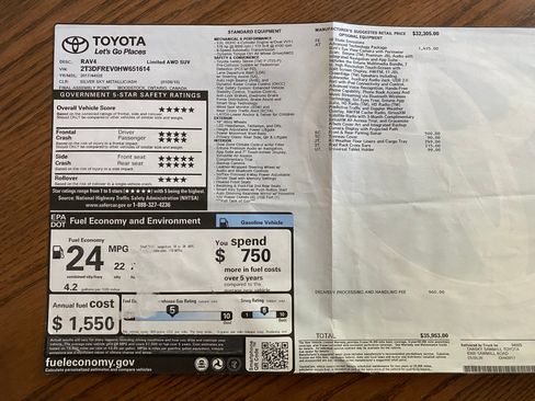 Used 2017 Toyota RAV4 Limited w/ Advanced Technology Package AWD/4WD image 10