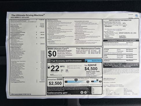 Used 2023 BMW X7 xDrive40i w/ Executive Package image 20