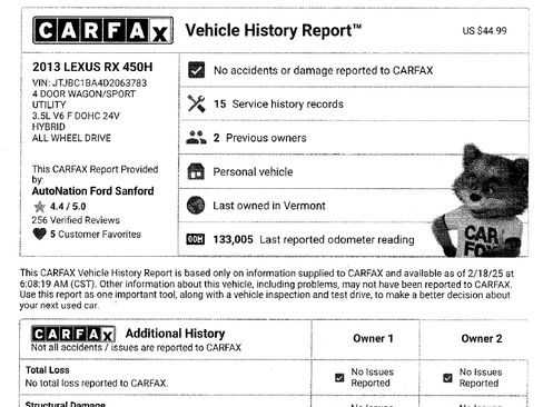 Used 2013 Lexus RX 450h AWD w/ Navigation Pkg image 16